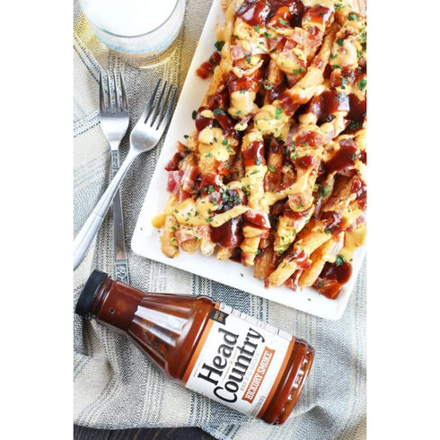 Head Country Bar-B-Q Sauce, Hickory Smoke | Soy Free, Gluten Free BBQ Sauce With No Preservatives | Smoky & Sweet Championship Barbecue Sauce For Ribs, Pork, Sausage & Brisket | 160 Ounce, Pack of 1