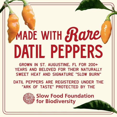 Set, (6oz, 2 Pack), Zab's Gift Original Recipe Craft Hot Sauce Naturally Sweet Heat & Signature Slow Burn from Datil