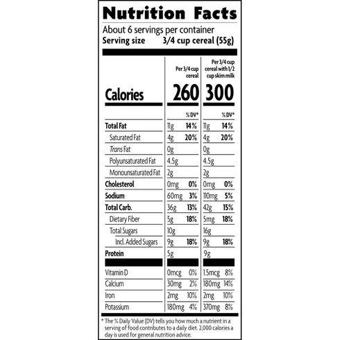 12.34 oz (Pack 1), Nature's Path Organic Coconut Chia Granola, of Non-GMO