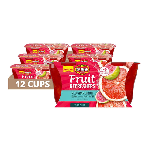 Del Monte Refreshers Red Grapefruit in Guava Fruit Water Cups, 7 Ounce