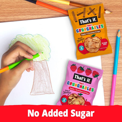 Pack, 100% (16 Pack) That's it. Fruit Crunchables Variety Fruit Snacks for Kids, Fruit Crisps, Plant-Based, Non-GMO