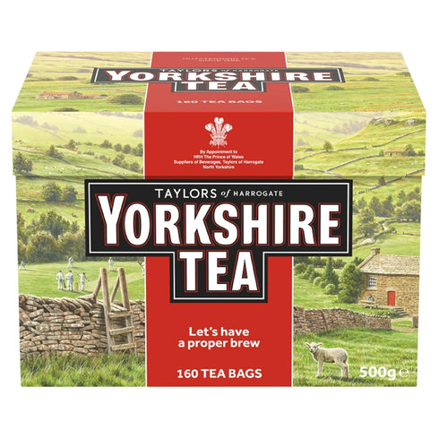 Yorkshire Tea, Red, Black Tea, Pillow Tea Bags, 160 Count (Pack of