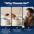 10 8.5oz Mushroom Hot Chocolate for Calm & Relax | Mushroom Blend with L-Theanine, GABA, Magnesium Glycinate, MCT