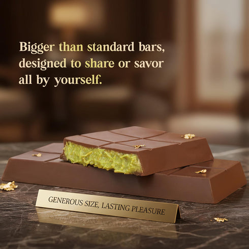 7oz Dubai Chocolate Bar - Premium Pistachio, Belgian Chocolate and Crispy Kataifi Layers | Luxury Chocolate Gift |