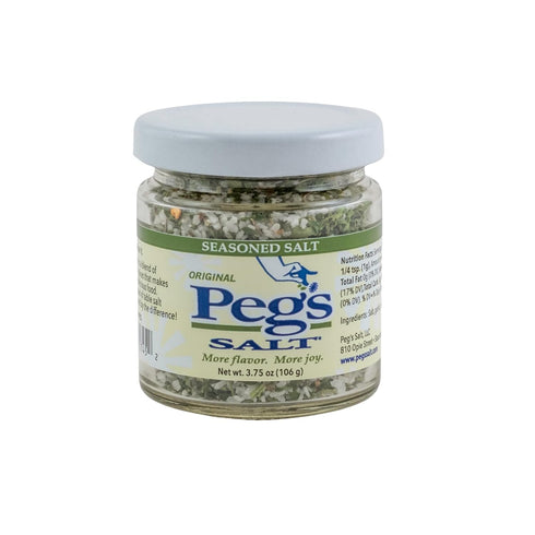 Peg's Salt (Original) 3.75 oz Gourmet Seasoned Salt for Every Meal - No MSG, No Sugar or Fillers