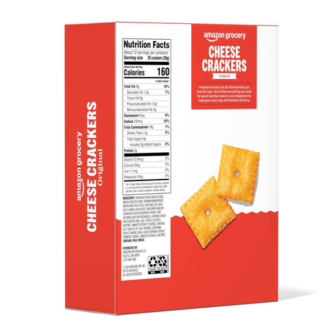 12.4 Oz Amazon Grocery, Original Cheese Crackers