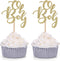 Set of 24 Golden Oh Boy Cupcake Toppers for Baby Shower Party Decors - by Giuffi