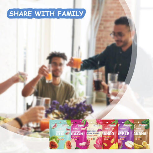 12 Pack Pack, 0.35 ONETANG Freeze-Dried Mixed Fruit, Single-Serve Non GMO, Kosher, No Add Sugar, Gluten free, Vegan