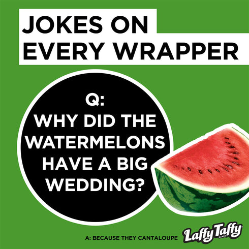 1.5 (Pack 24) Laffy Taffy Candy, Stretchy and Tangy, Watermelon Flavor, Ounce Bars