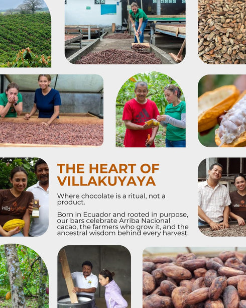 39% (Pack 1) Villakuyaya Quinoa Crunch & Pink Salt Milk Chocolate Smooth Ecuadorian Cacao with Toasted Quinoa