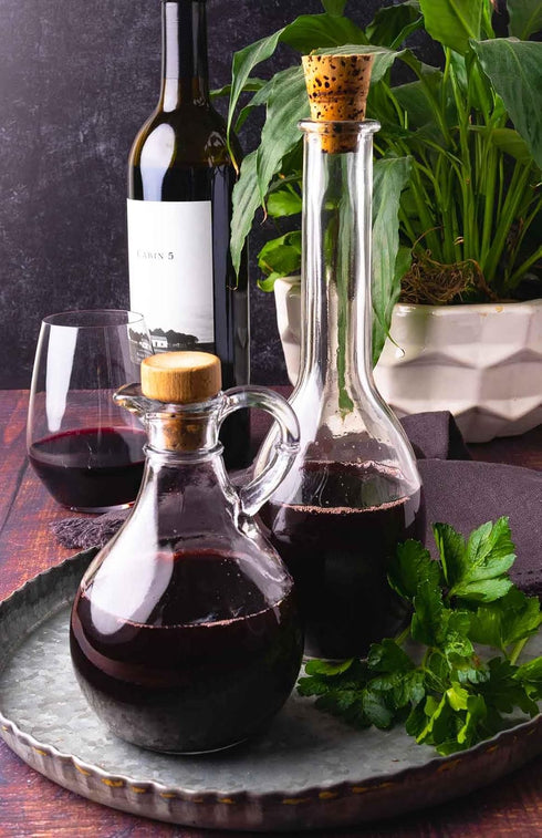 Arthur Nicolas 2 Pack 1 | Red Wine Vinegar and Cherry Wine Vinegar Combo | Bottle Each