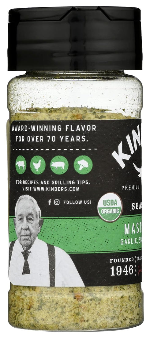2.75 (Pack 8) Kinder's Organic Master Salt Seasoning, Non GMO, Gluten Free, Ounce