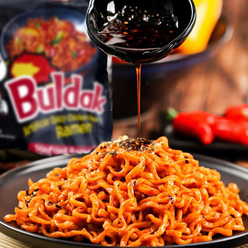 Samyang Packaged Noodles,4.94 oz,Original,5 Pack Buldak Hot Chicken Spicy Ramen Korea Instant