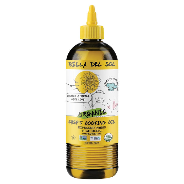 Bella Del Sol Organic Sunflower Oil Squeezable, 750 ML