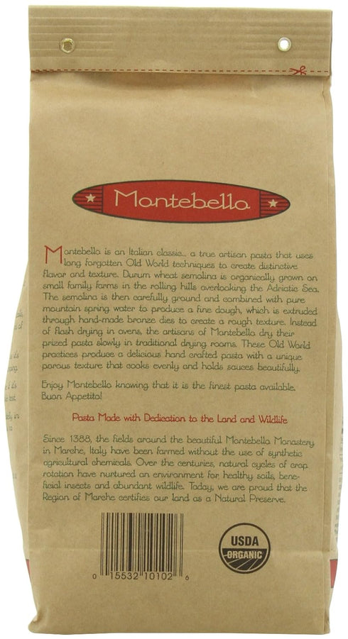 MONTEBELLO 16 5 Count Organic Penne Rigate, Ounce
