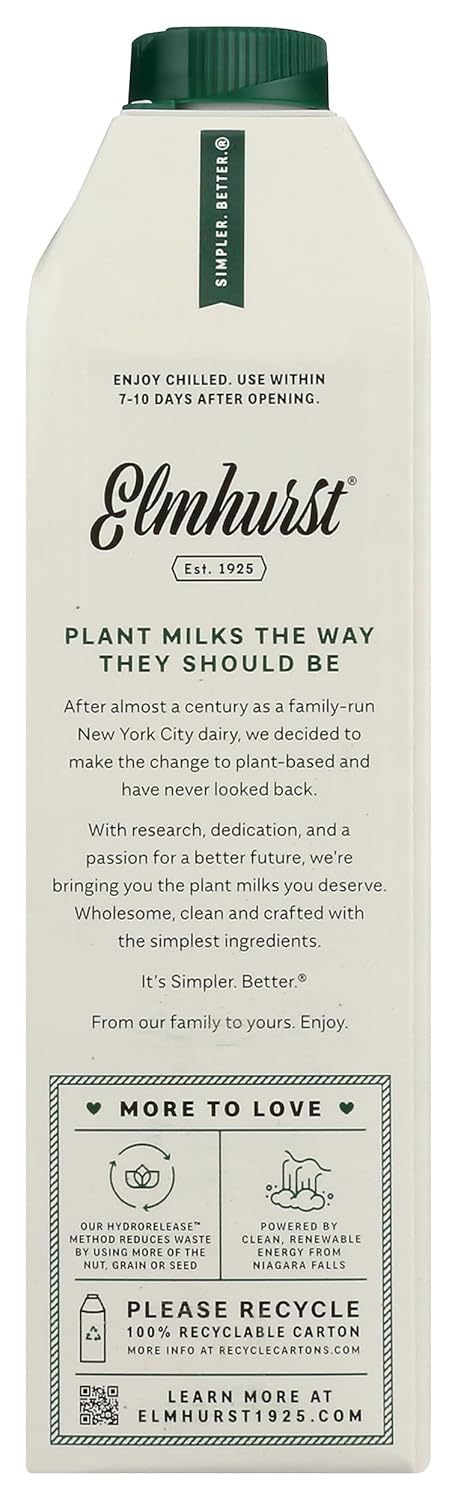 32 ELMHURST Unsweetened Cashew Milk, FZ