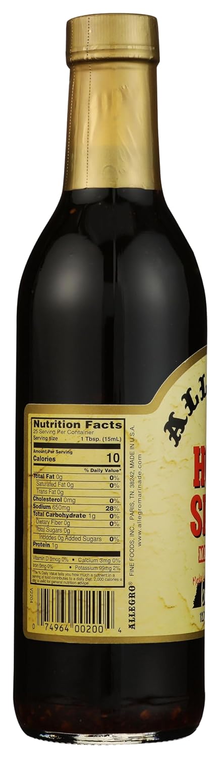 12.7 (Pack 6) Allegro Hot & Spicy Marinade, Fluid Ounces