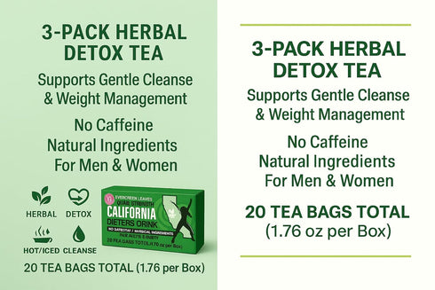 Evergreen Leaves 1.76 3 Pack California Dieter Drink Extra Strength Tea | ounces |