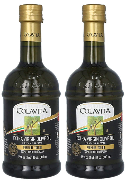 Colavita Premium Italian Extra Virgin Olive Oil, 17 oz (Pack of 2),