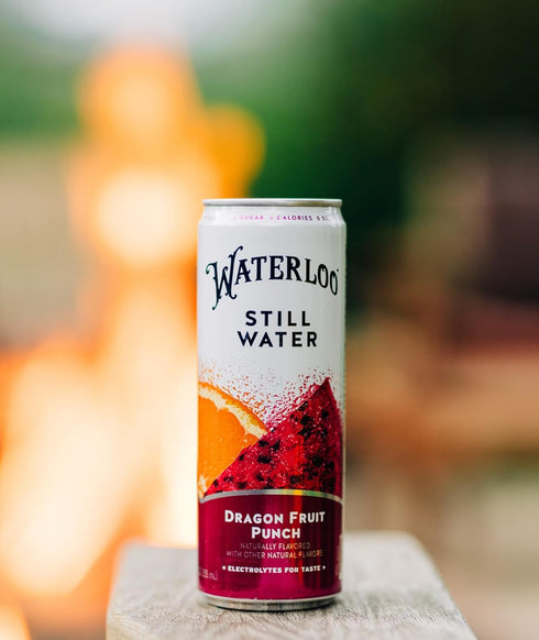 12 Oz (Pack 12) Waterloo Still Water, Dragon Fruit Punch Naturally Flavored Purified Water | Fl Cans of Zero Calories