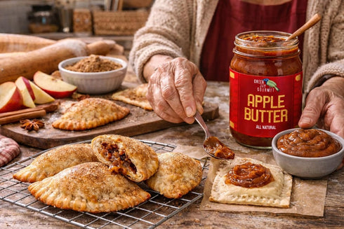 19 Green Jay Gourmet Apple Pecan Butter - All-Natural, Gluten-Free Fruit Spread - Pecan Apple Butter with Cinnamon