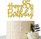 Gold Glitter Happy 85th Birthday Cake Topper - 85 Sign Cake Topper - Cheers to 85 Years Party Supplies Decoration