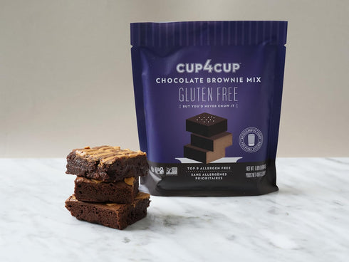 Cup4Cup 14.25 Chocolate Brownie Mix, Ounces, Certified Gluten Free, Dairy Free, Non-GMO, Kosher, Made in the USA