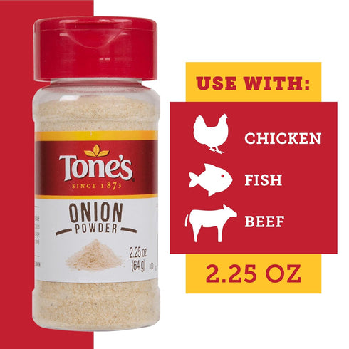 Tone's 2.25 Onion Powder, Ounce