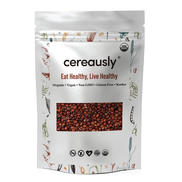 Cereausly Organic Red Quinoa Premium Royal Quinoa from Bolivia Kosher and Non-GMO Quinoa
