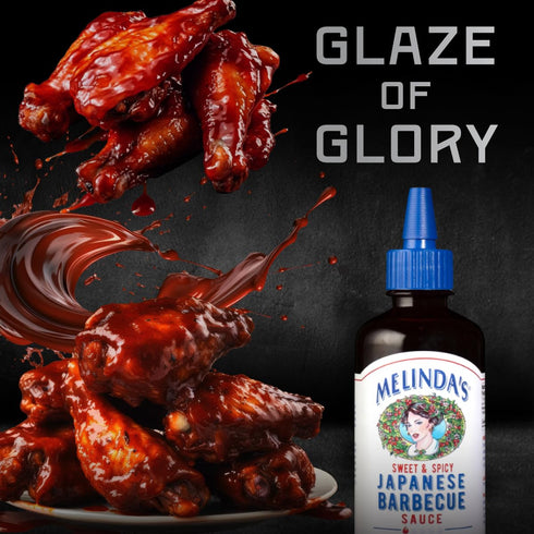 12oz, 1 Pack Melindas Japanese BBQ Sauce - Gourmet Japanese Spicy Sauce and Marinade Made with Soy, Ginger, Garlic, Red