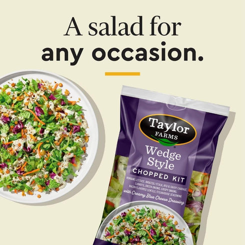 Taylor Farms 12.87 OZ Wedge Style Chopped Salad Kit