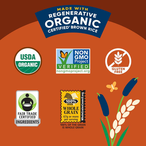 90 6-Pack 8 Oz Lundberg Brown Rice & Quinoa, Ready in Seconds, Regenerative Organic Certified Brown Jasmine Rice