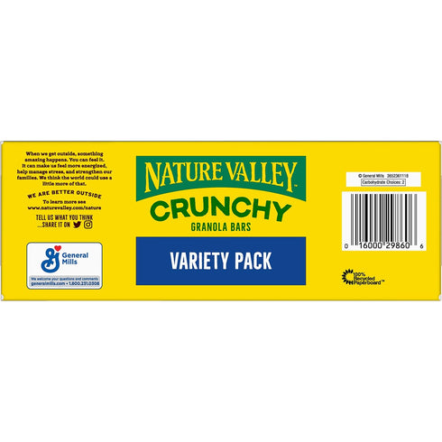 Pack, 24 17.88 OZ (12 Nature Valley Crunchy Granola Bars, Variety Bars, Pouches)