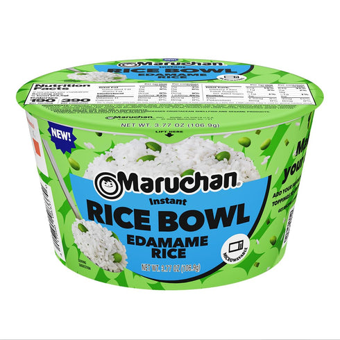 Maruchan Instant Rice Bowl with Edamame Microwavable Quick & Easy Side Dish