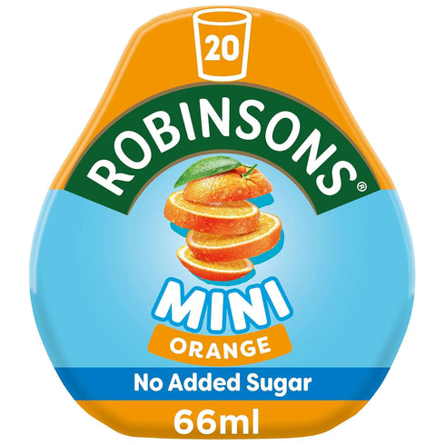 Robinsons Mini - No Added Sugar - Low Calorie - Orange, 6 Count