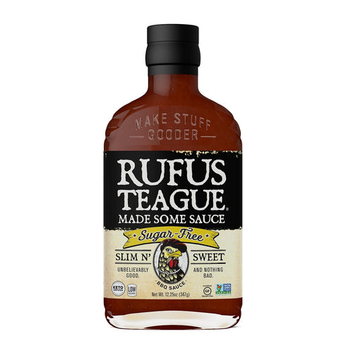Rufus Teague Sugar-Free BBQ Sauce Slim N' Sweet (12.25 oz Bottle)