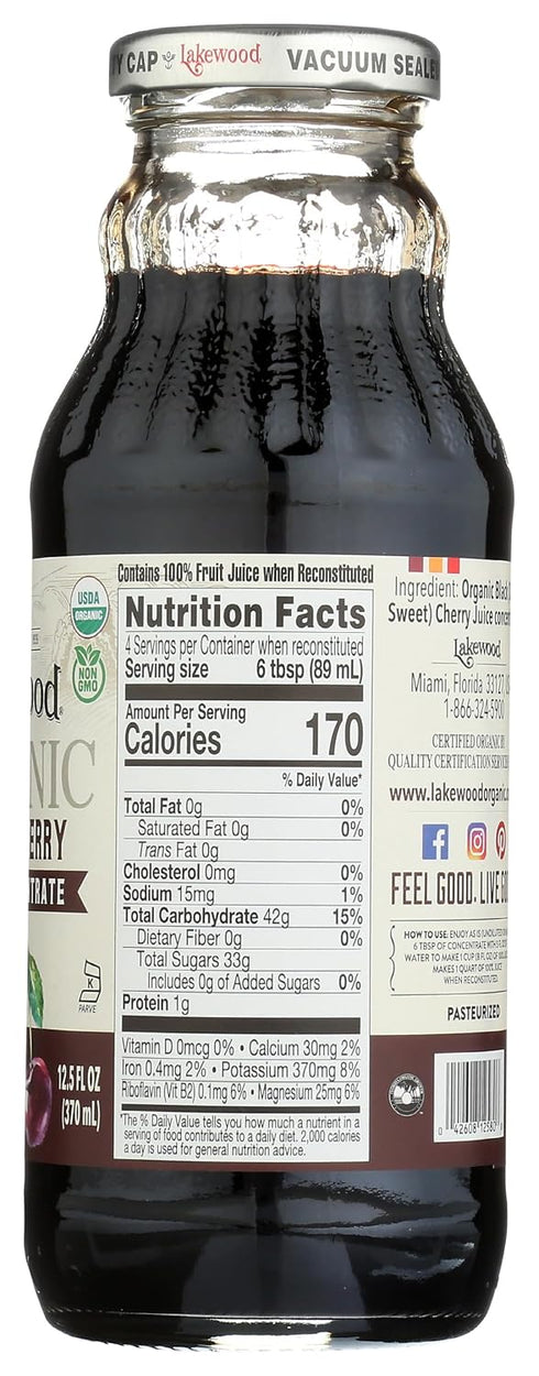 12.5 LAKEWOOD Organic Cherry Concentrate, Black, FZ