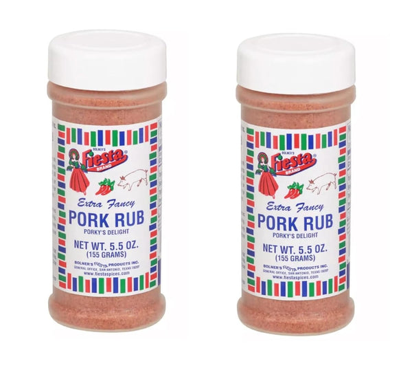 Bolner's Fiesta Seasoning - 2 pack (Pork Rub 5.5oz)