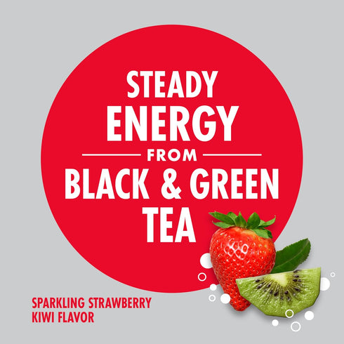 V8 +ENERGY 11.5 oz (4 Pack) Sparkling Strawberry Kiwi Juice Energy Drink, fl Can