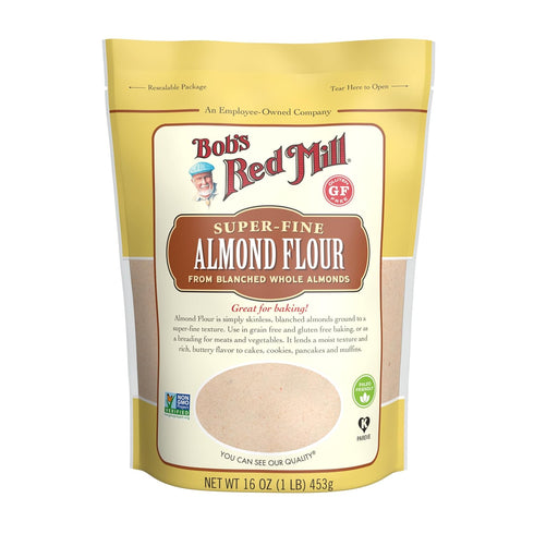 1 (Pack 4) Bob's Red Mill Blanched Almond Flour, Finely Sifted - Pound of - Non-GMO, Gluten Free, Paleo, Vegan, Keto
