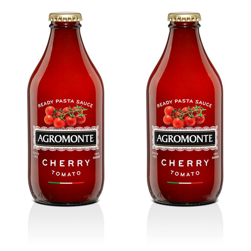 Agromonte Authentic Italian Cherry Tomato Pasta Sauce (Classic) - 11.64oz (2 Pack) - Certified Kosher, Gluten-Free