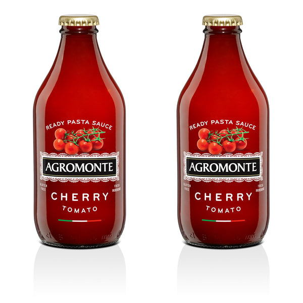 Agromonte Authentic Italian Cherry Tomato Pasta Sauce (Classic) - 11.64oz (2 Pack) - Certified Kosher, Gluten-Free