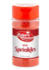 Bakers Choice Red Sprinkles for Baking, Jimmies Sprinkles for Ice Cream Toppings, Dairy Free, Kosher 2.8 oz