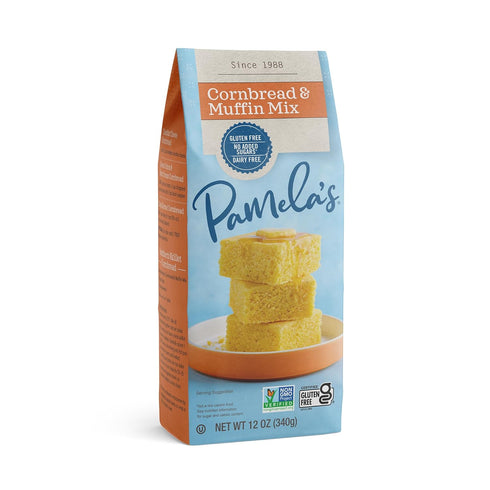 Pamela's Products Gluten Free Cornbread & Muffin Mix, 12 Oz