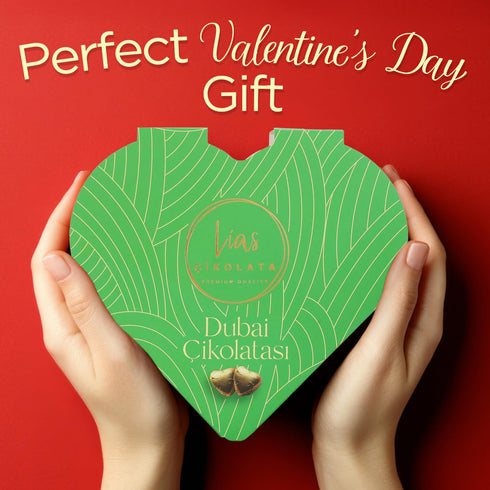 10 Pack Heart-Shaped Dubai Chocolate Pcs Pistachio for Mother`s Day or Every Occasion, Luxurious Pistachio Chocolate