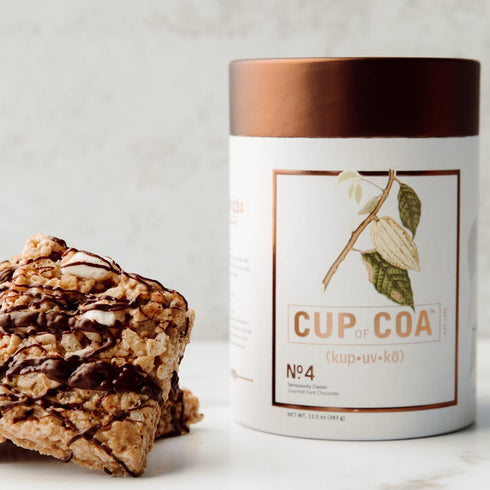 4 (2 Cup of Coa No. Sensuously Dark | Gourmet Dark Hot Cocoa Mix | Just Add Water | Rich, Velvety & Silky Smooth |