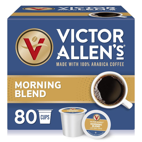 Victor Allen's Coffee Morning Blend, Light Roast, 80 Count, Single Serve Coffee