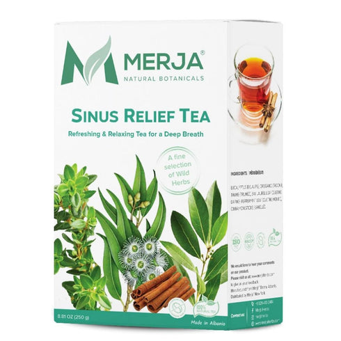 Merja Herbs Sinus Relief Tea - For Sinus Cleanse - Reduce Sinus