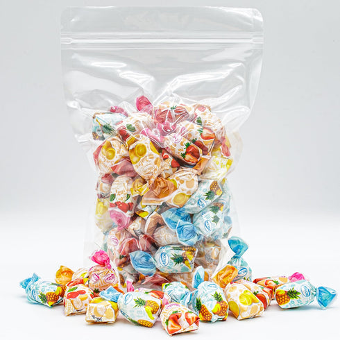 2 lb 5 Arcor FRUIT FILLED Hard Candy Individually Wrapped, Old Fashioned Bulk Candy, Assorted Flavors, Hard Shell