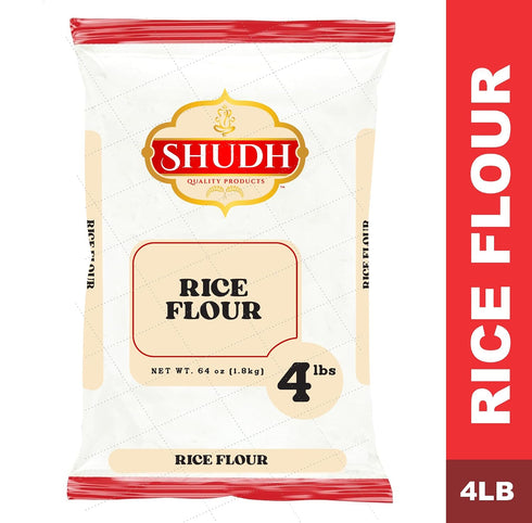 4 LB Shudh RICE FLOUR ~ All Natural | Vegan | Gluten Friendly | Non-GMO